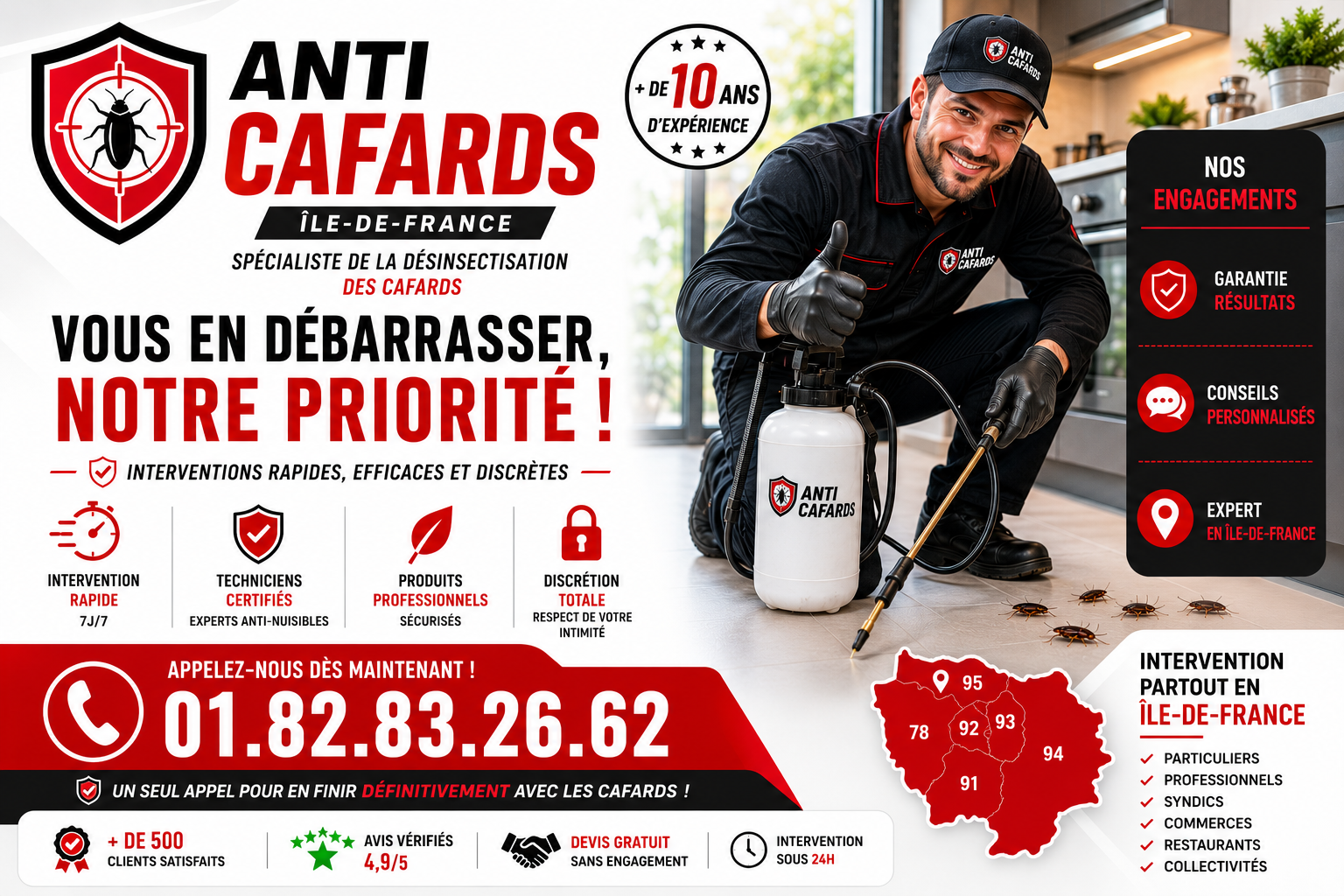 Cafards Fontenay aux Roses